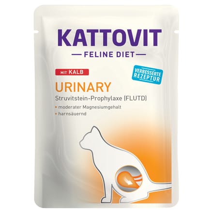 24x85g Feline Urinary Pouch Kattovit Kalf Kattenvoer nat