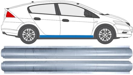 Reparatie dorpel voor Honda Insight 2009-2014 / Links + Rechts / Set
