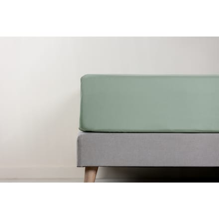 NL BL Emma Topper Cover Percale 90x200 Green
