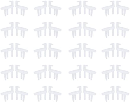 Dailygoods- Blindenclips 40 Stuks - Auto Raam Zonnescherm Eindclips - Plastic - Duurzaam ABS - 28x26mm - Gemakkelijk te Installeren - Zonneschermclips