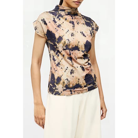 French Connection Ava Ruched Top Mocha Mousse/choc Taglia: XS | Magliette intime Outlet | Donna