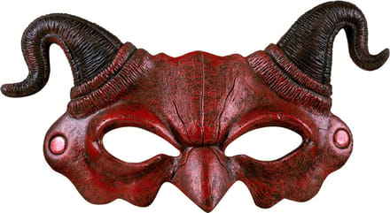 Boland - Foam masker Demoon - Volwassenen - Duivel - Halloween accessoire - Horror - Duivel