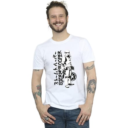 Star Wars Heren Japans Stormtrooper T-Shirt (Wit)