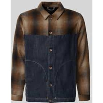 Slim fit overhemdjack van puur katoen