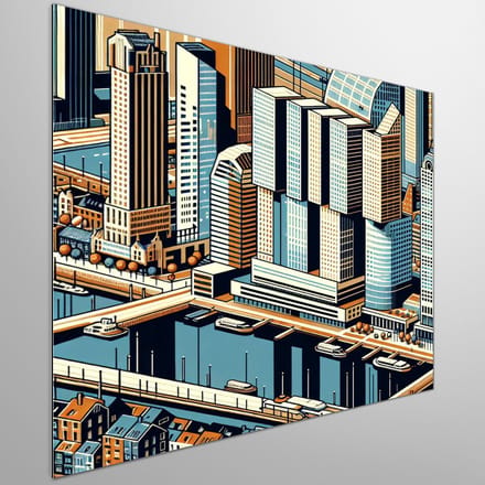 Kunstprint | Wanddecoratie | Dibond | 80 × 80 cm