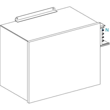 Schneider Electric KSA1000ABG4 KSA eindvoeding, 1000 A, montage aan de linkerzijde Eindvoeding Wit 1 stuk(s)