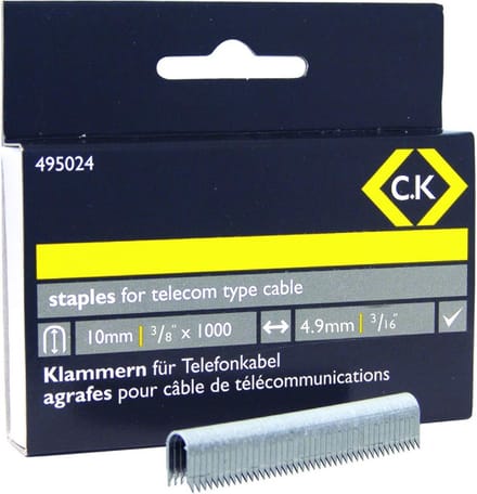 Nietjes voor nietmachine halfrond 4,9 x 10 mm