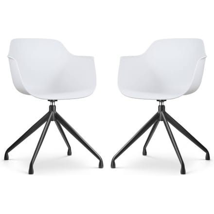 Set van 2 eetkamerstoelen Nola-Puk draaibaar | Nolon