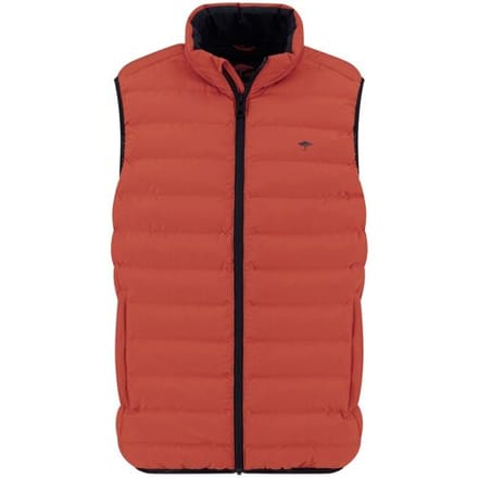 Fynch-Hatton Body-Warmer Uni Color Padded Lightweight Spicy Red / male