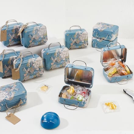Dailygoods - 24 Mini Kofferdozen voor Feestdecoratie en Cadeaus