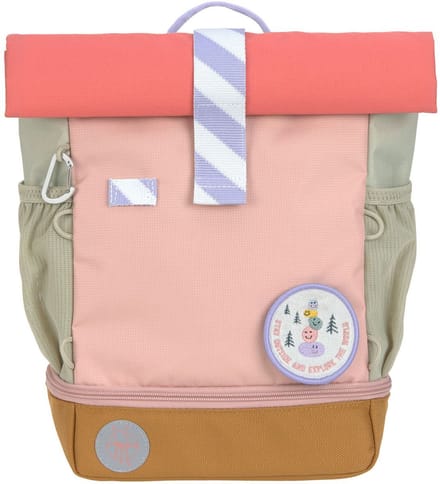 Lässig rugzak voor kinderen Mini Rolltop Backpack - Sunny Explorer Rose / Pink