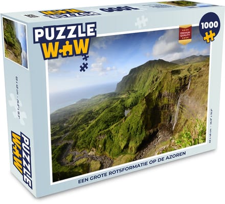 Puzzel Een grote rotsformatie op de Azoren - Legpuzzel - Puzzel 1000 stukjes volwassenen