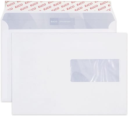 Elco envelop Premium C5 FSC 80 gram met venster rechts 500 stuks