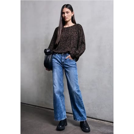 Leo raglan blouse met tape