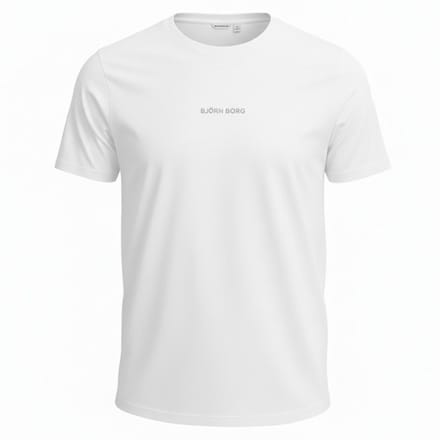 Björn Borg heren O-hals shirt classic logo wit