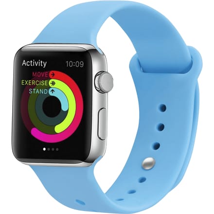 Mocaa Apple Watch Siliconen Horlogebandje 41-42mm Lichtblauw