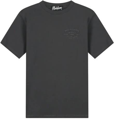 Malelions permanent vacation t-shirt in de kleur grijs.