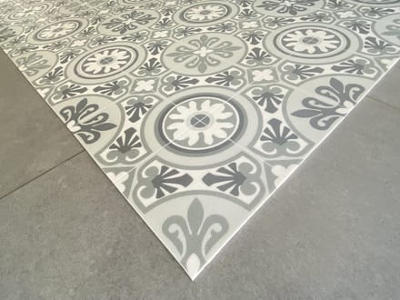 JYG BEVERE Vinyl Keukenloper – Grijs-Ecru – 60 x 500 cm