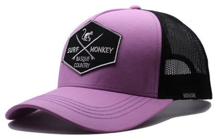 Surf Monkey - Trucker Cap - 5 Panel - One Size - Organisch Cotton - Zwarte sering