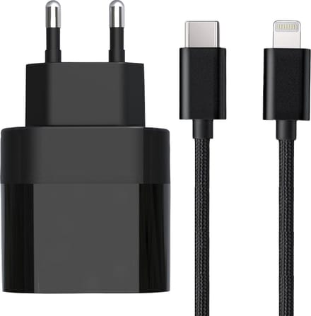 20w usb C power adapter geschikt voor iPhone 14 + Lightning naar usb C kabel 1m