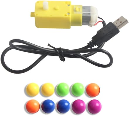 Knikkerbaan Modelset - Bouwpakket Educatief - Creatief Spelen - Met USB Motor - 10 Knikkers - Multi