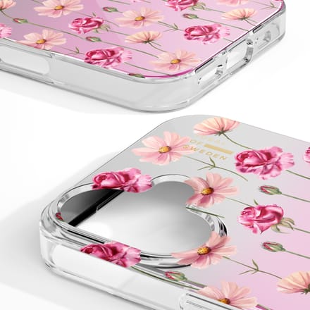 iDeal of Sweden Mirror Case geschikt voor Apple iPhone 16 - Rose Blush Floral