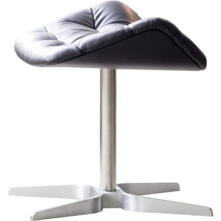 Thonet 808 H Kruk - Nappaleder zwart