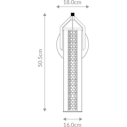 Quintiesse LED wandlamp ESPADA, goud geborsteld, Ø 16 cm, metaal IP44
