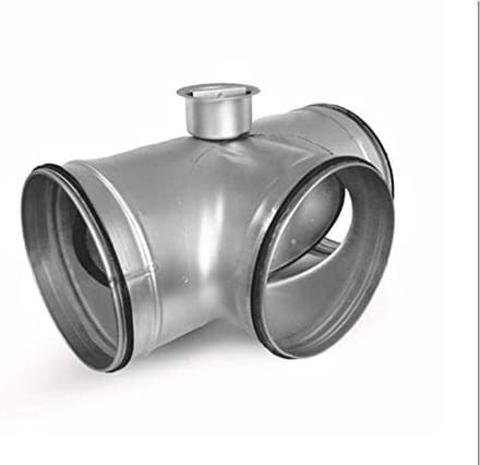 Bypass Valve Living Room Ventilation Tee Geothermal Heat Exchanger Spiral Pipe Bypass - 150mm