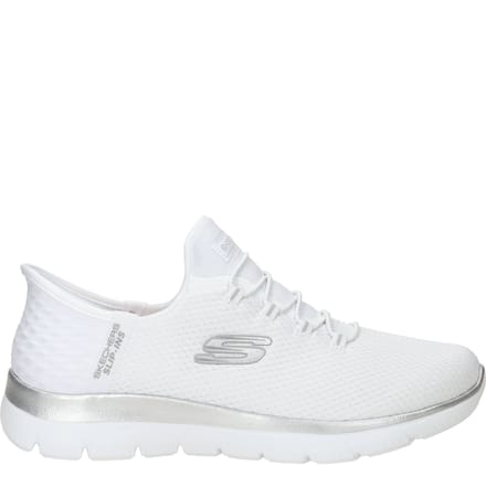 Skechers Summits Diamond Dream Textiel Dames Witte/Zilveren Sneakers