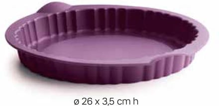 Tupperware multiflex Queen — taartvorm rond geribbeld