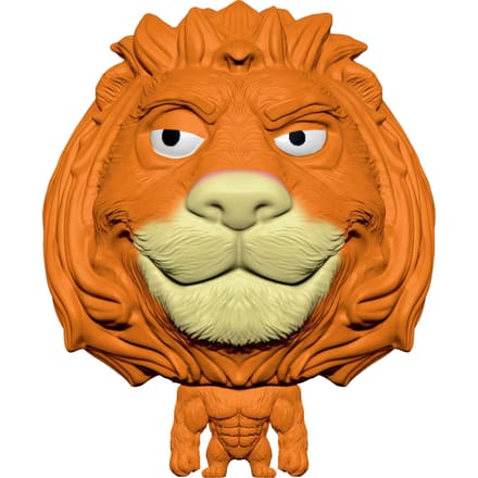 Splats Head Orange Lion 11 cm
