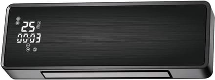 Keramische Splithoogteverwarming met Wifi en Timer - Zwart Glas Paneel
