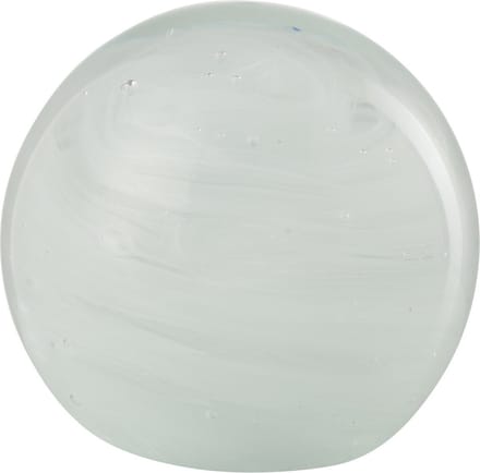 J-Line presse-papier Twister Rond - glas - wit - small