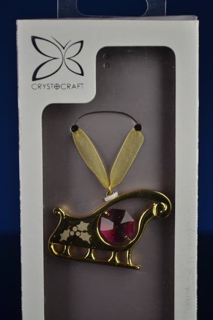 Slee versierd met Swarovski®-kristallen 24-karaats verguld