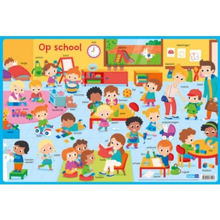 Deltas Educational coasters Preschool - At school (NL)