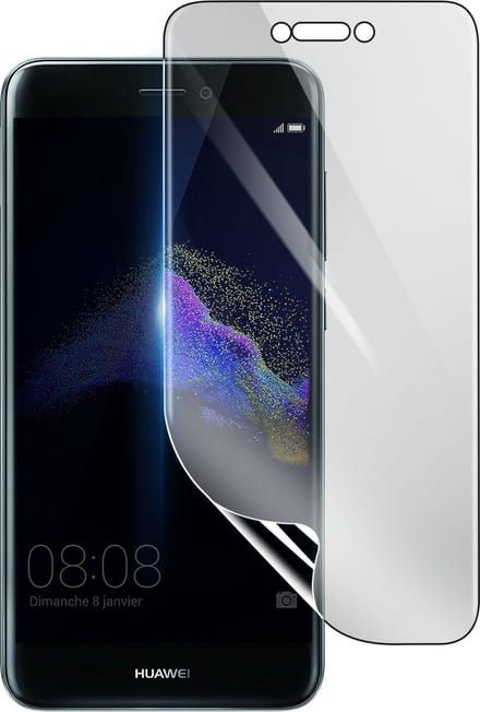 3mk, Geschikt voor Huawei P8 Lite, Schokbestendige Hydrogel Screenprotector, Transparant