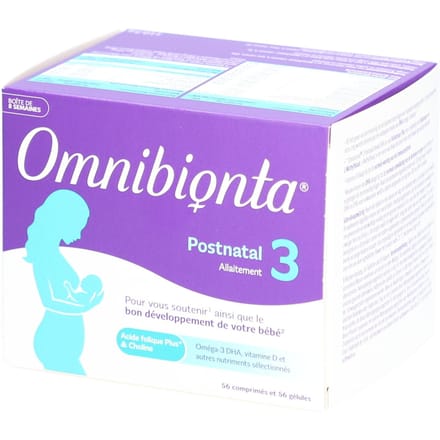 Omnibionta Postnatal 3 Borstvoeding 56 Tabletten + 56 Capsules