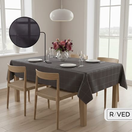 Raved Tafelzeil – 140 cm x 300 cm – Vierkant – Zwart – Waterafstotend, Uitwasbaar
