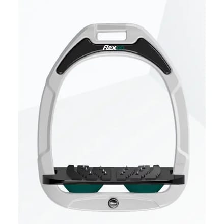 Ultra Grip Verstelbare stijgbeugels Wit/Zwart/Groen Flex-On Green Composite