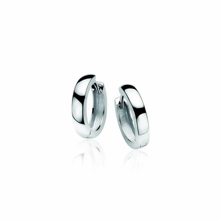 Zinzi zilveren oorringen 15 x 3mm glad met luxe klapsluiting ZIO191