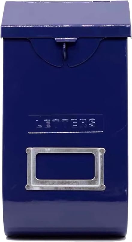 Brievenbus Buiten - Post Opbergbox - Post Ontvangen - Waterdicht Stalen Plaat - 155 x 295 cm - Blauw