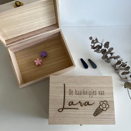 Bewaardoos haarknipjes