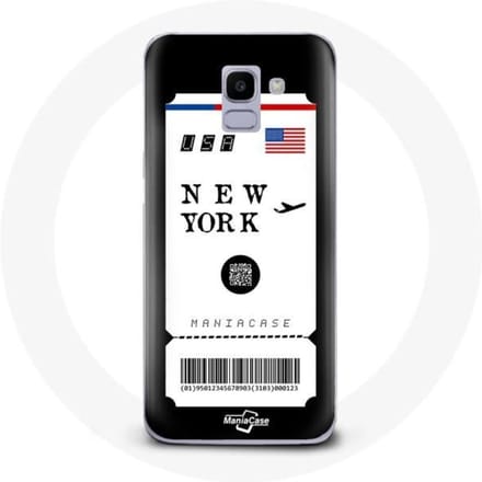 Coque pour Samsung Galaxy A8 2018 Billet d'avion New York