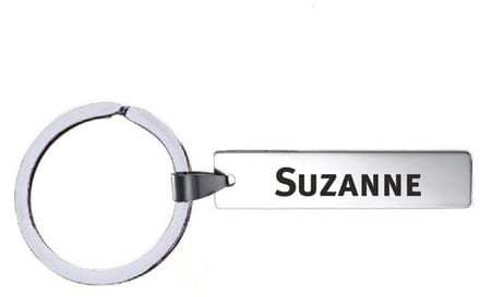 Sleutelhanger Met Naam - Suzanne - RVS