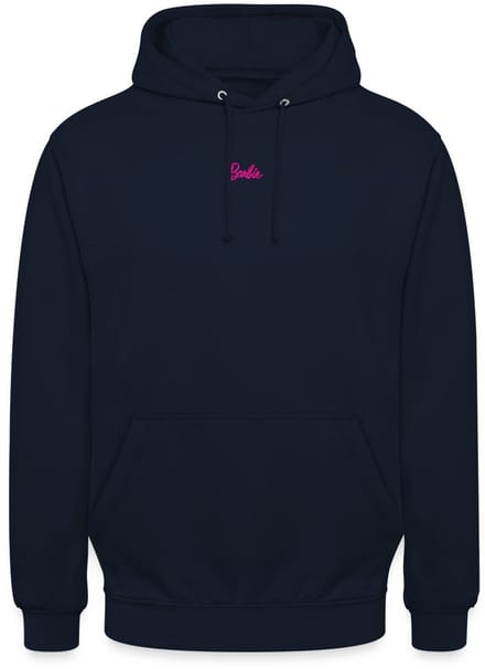 Barbie Logo Klein Borduurwerk Hoodie Unisex