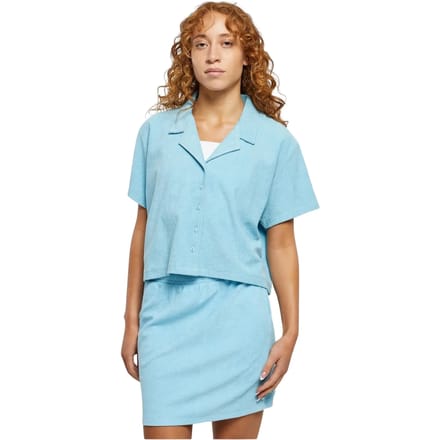 Urban Classics - Towel Resort Blouse - S - Blauw