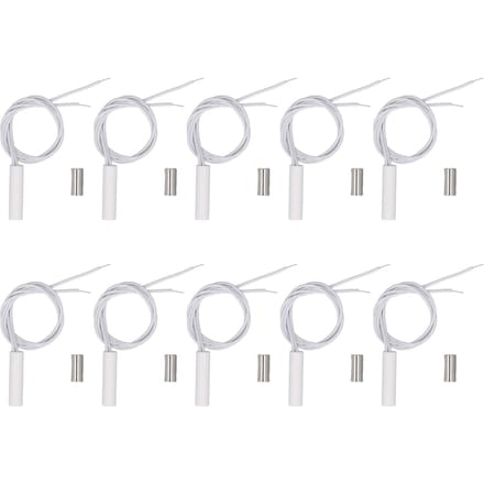 10 Sets Inbouw Bedrade Beveiligings Raam Deursensor DC100V Ingebouwde Raam Reed Schakelaar voor Alarm white