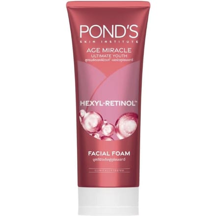 Pond'S Age Miracle Ultimate Youth Hexyl-Retinol Gezichtsschuim 90 g. 90 g. x 3 pcs