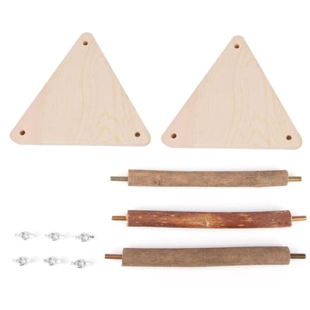 Perchoir Portable en Bois Naturel pour Oiseaux, Support, Jouets pour Perroquets de Petite et Moyenne Taille beige